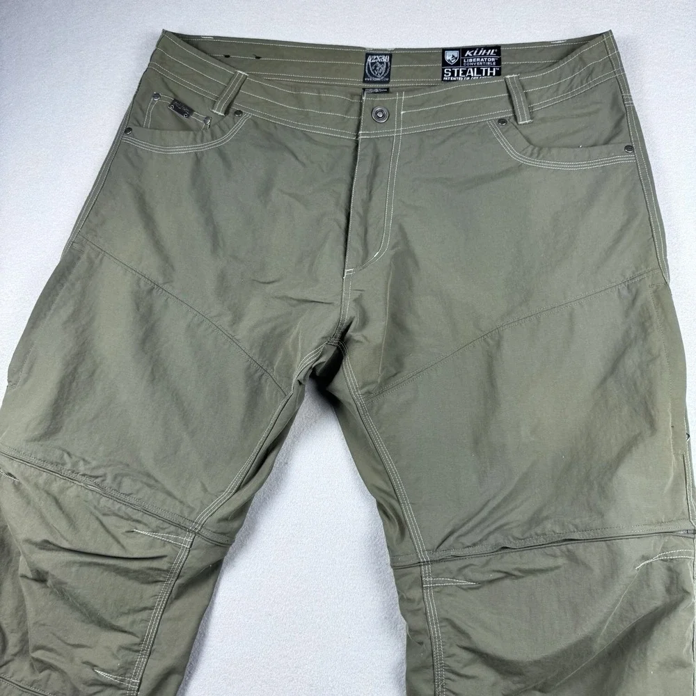 Kuhl Liberator Convertible Pant 42x30 Green Stealth Hiking Gorpcore Outdoors